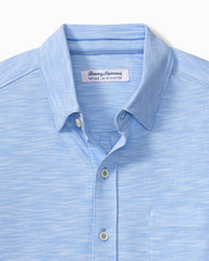 Big &amp; Tall San Lucio Tides Stretch Knit Shirt - Big Sky Blue