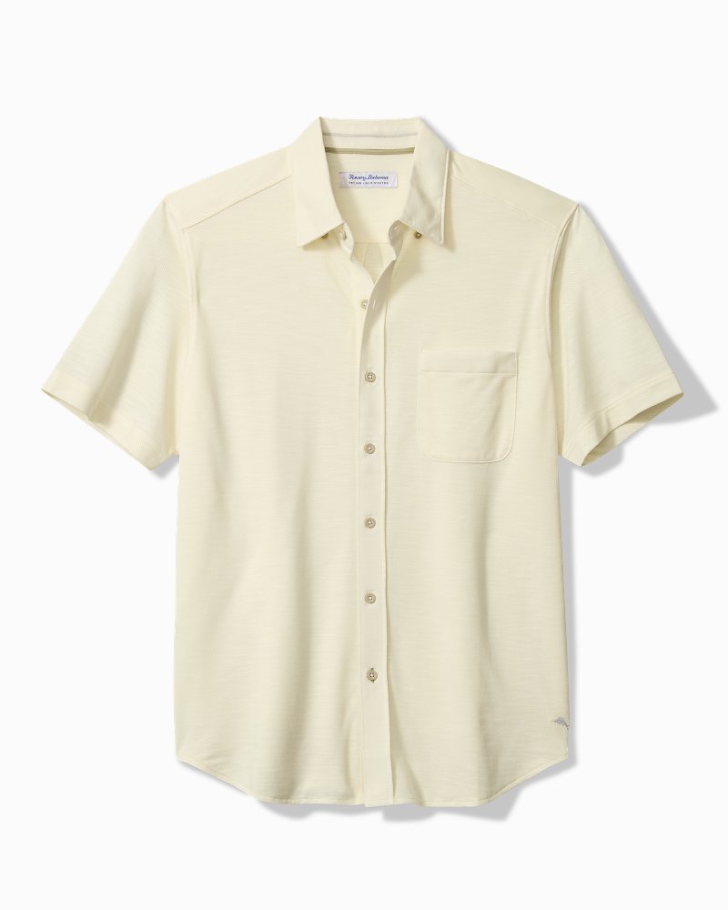 Big &amp; Tall San Lucio Tides Stretch Knit Shirt - Lychee