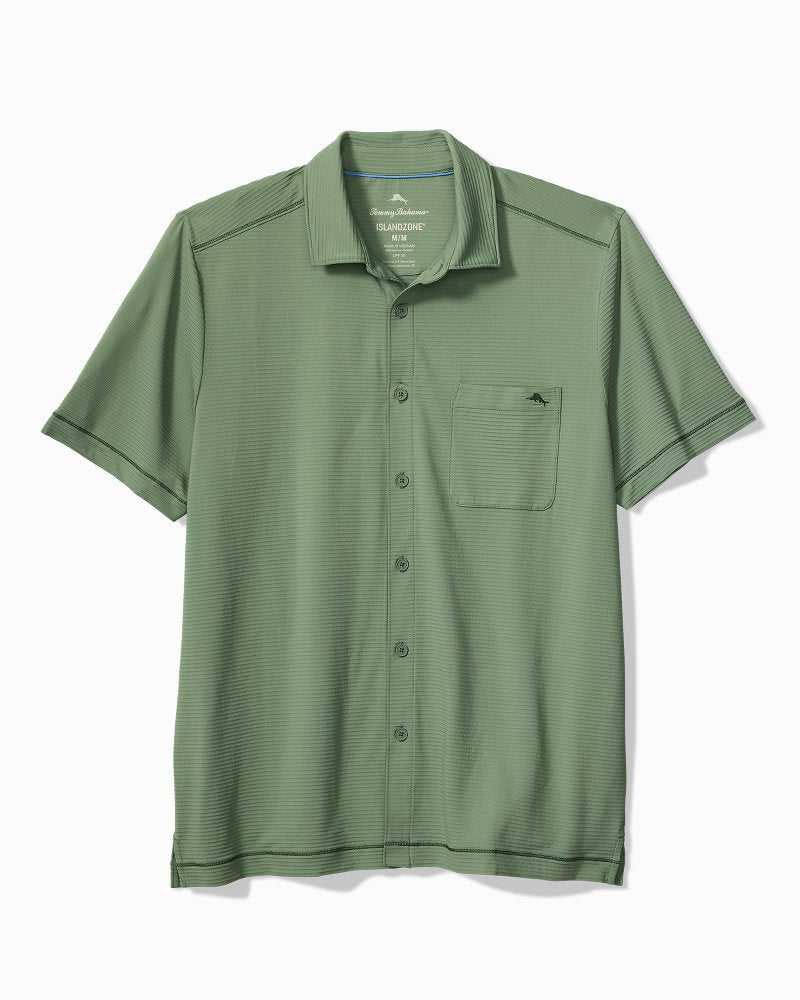 Big &amp; Tall Costa Wave IslandZone Camp Shirt - Dusty Sage