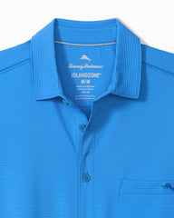 Big &amp; Tall Costa Wave IslandZone Camp Shirt - Med Blueberry