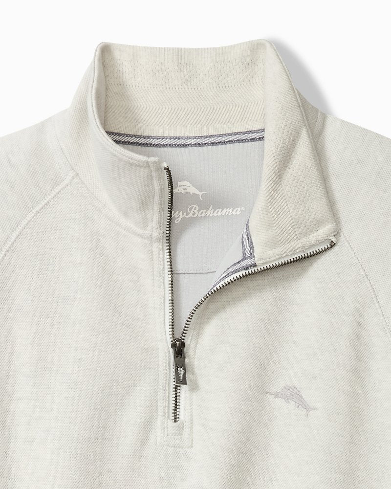 Big &amp; Tall North Port Half-Zip Sweatshirt - Coconut Heather