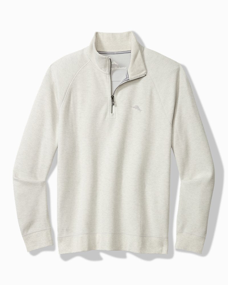 Big &amp; Tall North Port Half-Zip Sweatshirt - Coconut Heather