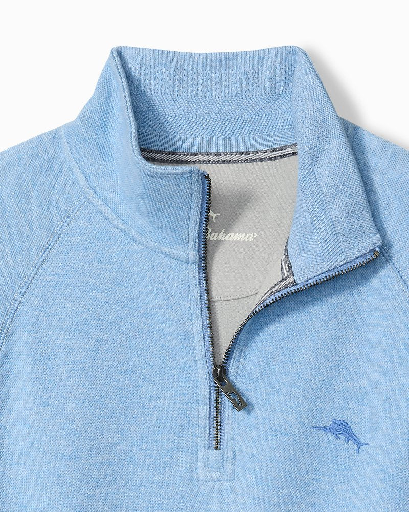 Big &amp; Tall North Port Half-Zip Sweatshirt - Big Sky Blue Heather