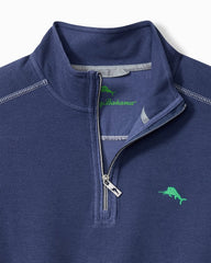 Big &amp; Tall Montego Beach Half-Zip Sweatshirt - Island Navy