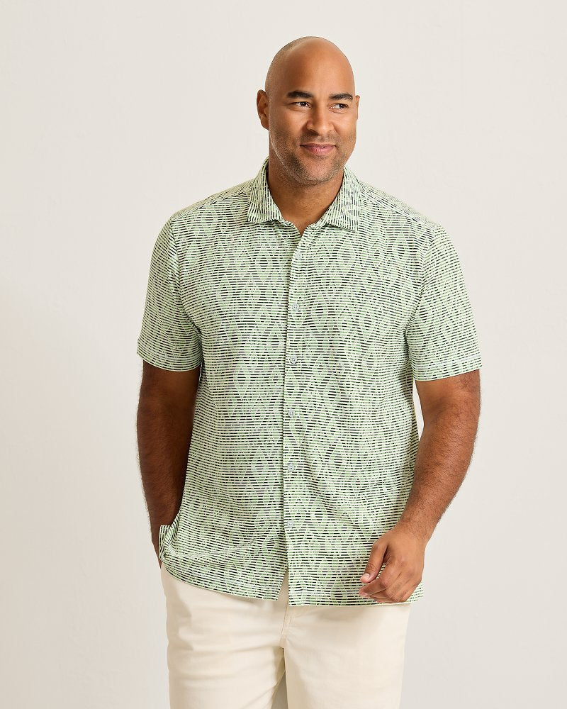 Big &amp; Tall Costa Wave Diamond Club IslandZone Camp Shirt - Rockwell
