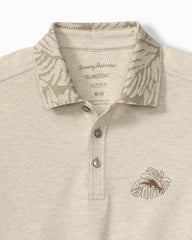 Big &amp; Tall Emfielder Palms IslandZone Polo - Abbey Stone Heather