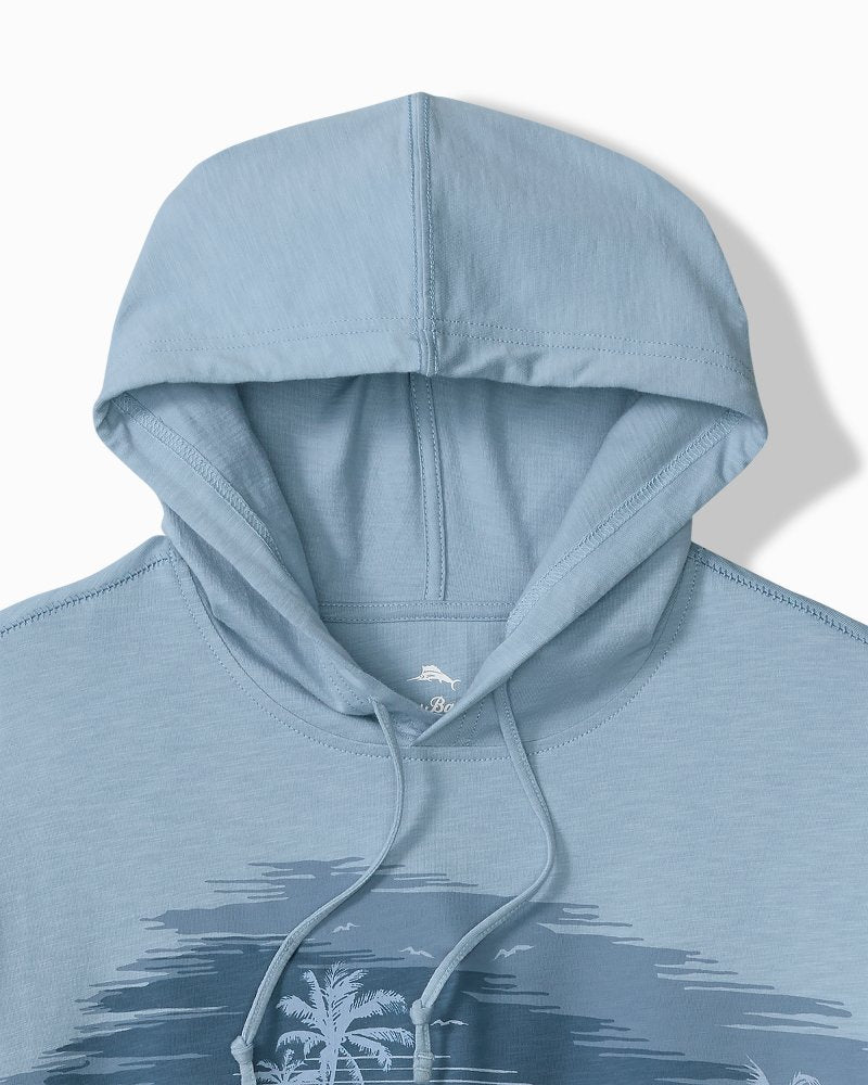 Big &amp; Tall Azul Haze Lux Hoodie - Silvery Blue