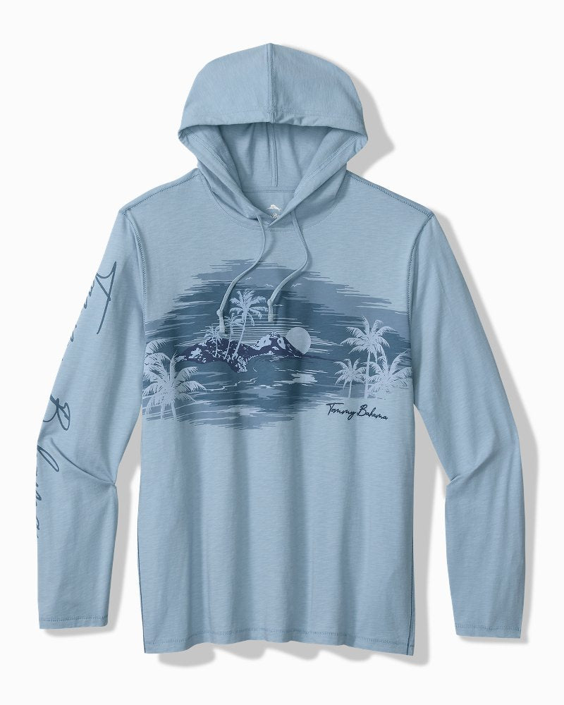Big &amp; Tall Azul Haze Lux Hoodie - Silvery Blue