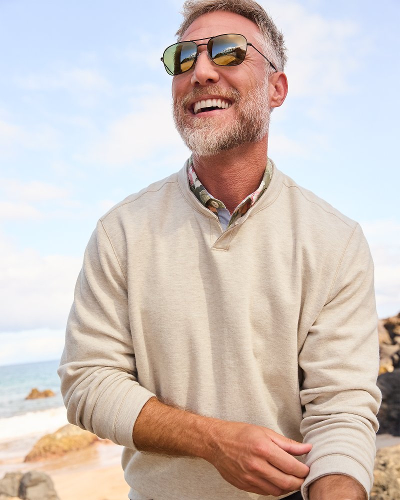 Big &amp; Tall Flipview Abaco Sweatshirt - Cobblestone Heather