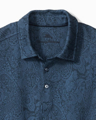 Big &amp; Tall Palisades Paisley Polo - Lake