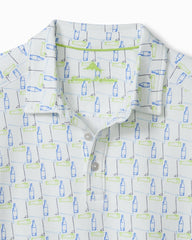 Big &amp; Tall Emfielder Caddies &amp; Cocktails IslandZone Polo - White