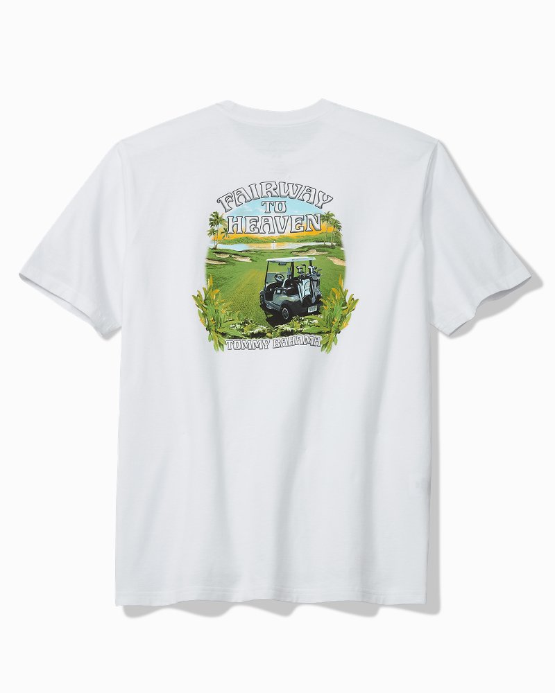 Big &amp; Tall Fairway to Heaven Graphic T-Shirt - White