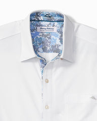 Big &amp; Tall San Lucio Valega Happy Hour Stretch Knit Shirt - White
