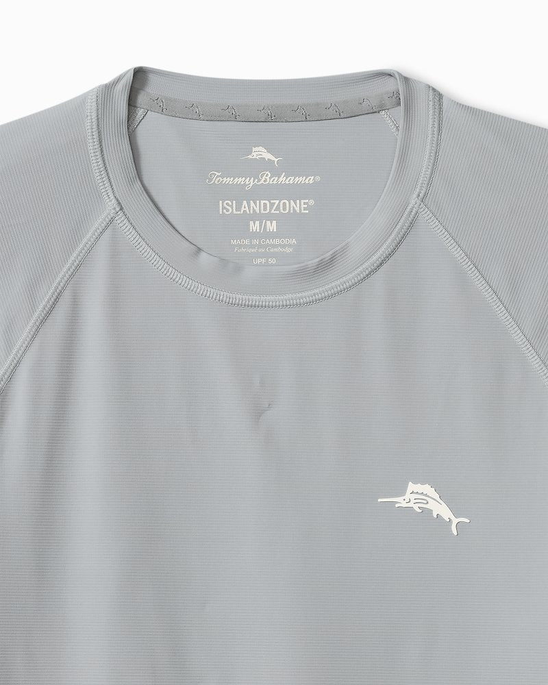 Big &amp; Tall Chill Time Bay IslandZone Long-Sleeve Rash Guard - Ultimate Gray