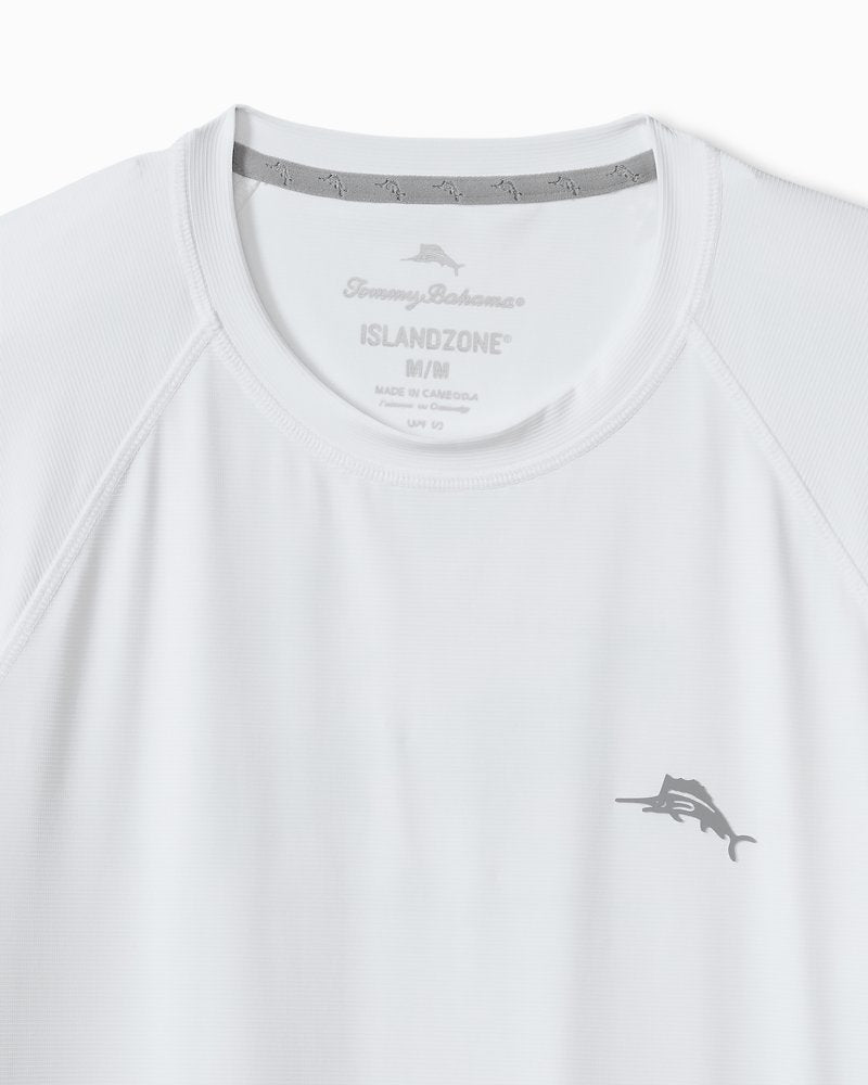 Big &amp; Tall Chill Time Bay IslandZone Long-Sleeve Rash Guard - Bright White