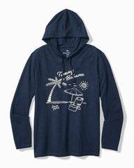 Big &amp; Tall Shady Haven Lux Hoodie - Island Navy