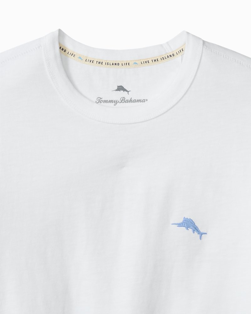 Big &amp; Tall Paradise in a Bottle Lux Long-Sleeve T-Shirt - White