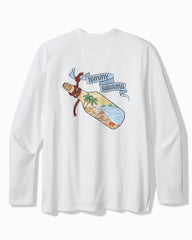 Big &amp; Tall Paradise in a Bottle Lux Long-Sleeve T-Shirt - White