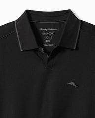 Big &amp; Tall Emfielder Johnny Collar IslandZone Polo - Black