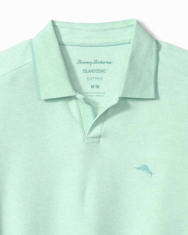 Big &amp; Tall Emfielder Johnny Collar IslandZone Polo - Pale Opal Heather