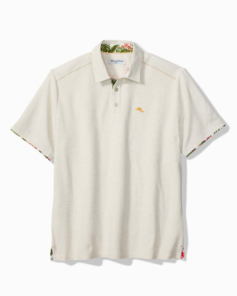 Big &amp; Tall Wild Grove Five O'Clock IslandZone Polo - Lychee Heather