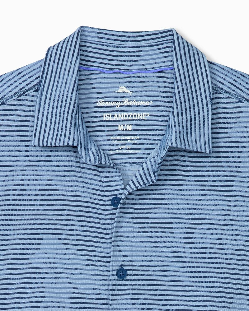 Big &amp; Tall Costa Wave Twilight Canopy IslandZone Camp Shirt - Dark Azzurro