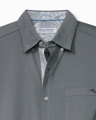 Big &amp; Tall San Lucio Villa Evora Five O'Clock Stretch Knit Shirt - Turbulence