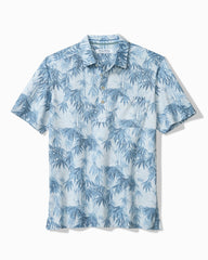 Big &amp; Tall San Lucio Tides Bamboo Stretch Knit Polo - Opal Surf