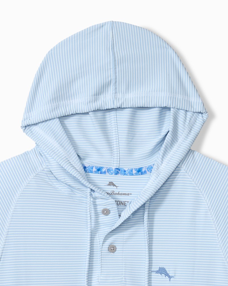 Big &amp; Tall Catch the Wave IslandZone Hoodie - Sky Blue