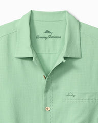 Big &amp; Tall Coastal Breeze Check IslandZone Camp Shirt - Zephyr Green