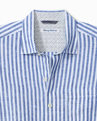 Big &amp; Tall Cabana Breezer Linen Long-Sleeve Shirt - Coastline