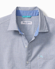 Big &amp; Tall Nova Wave Cotton-Blend Long-Sleeve Shirt - Chambray Blue