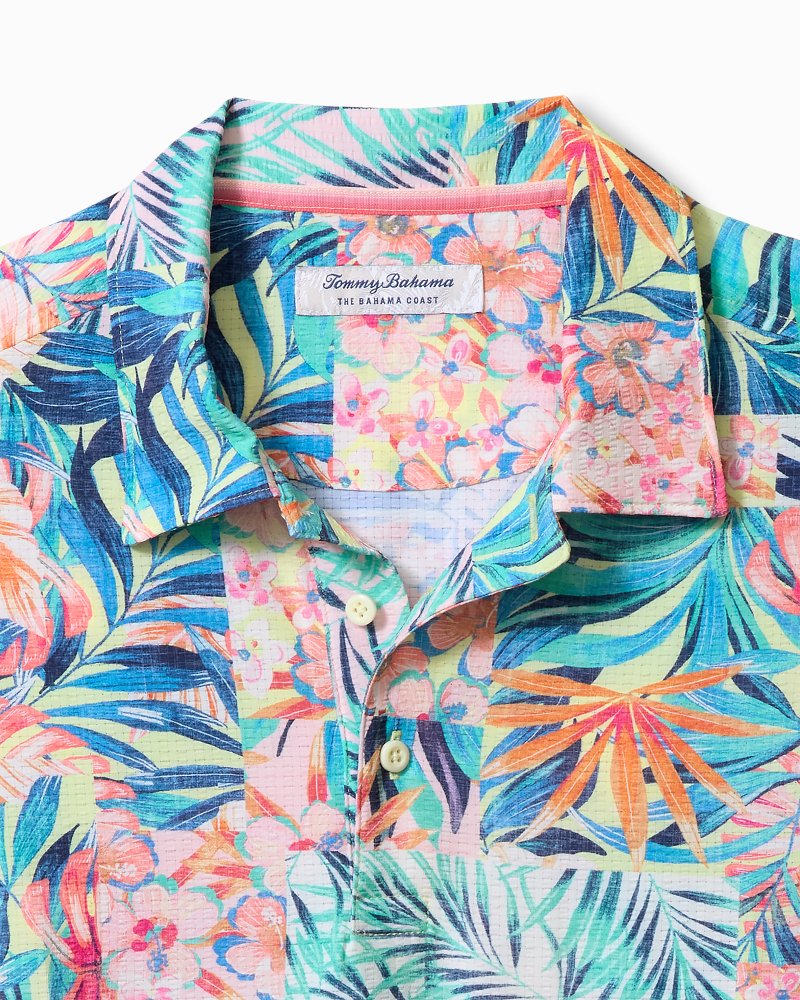 Big &amp; Tall Bahama Coast Positano Palms IslandZone Polo - Lychee