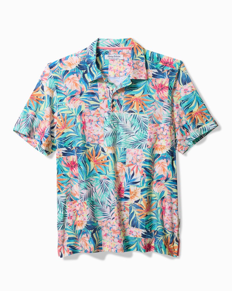 Big &amp; Tall Bahama Coast Positano Palms IslandZone Polo - Lychee