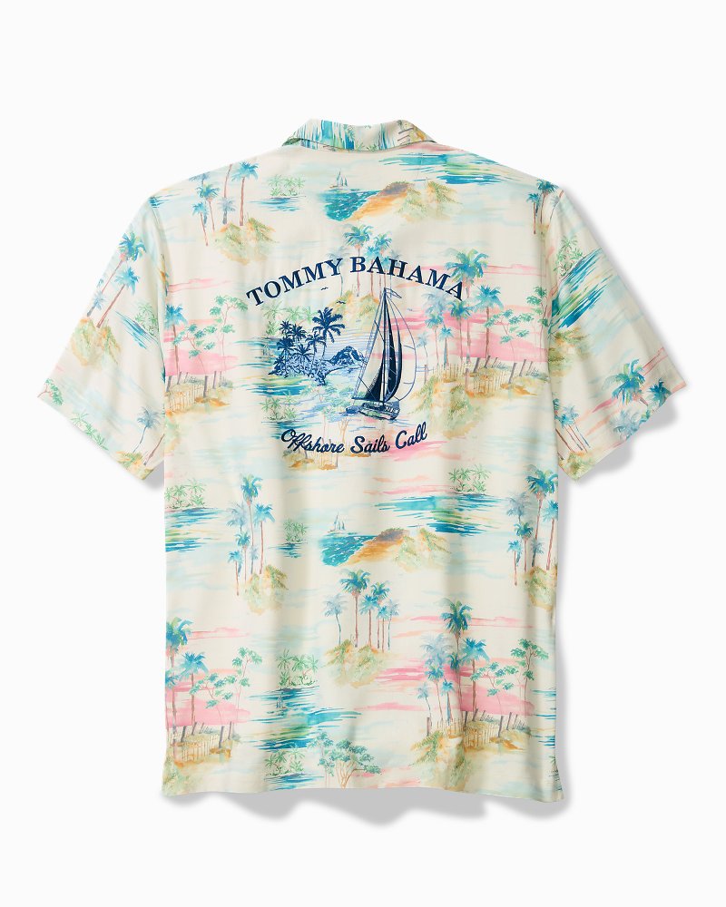 Big &amp; Tall Collector's Series 2025 Offshore Sails Call Silk Camp Shirt - Continental