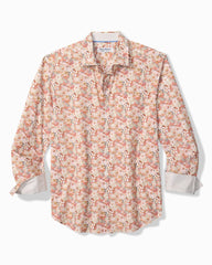 Big &amp; Tall Sarasota Stretch Breeze Blooms IslandZone Shirt - Dew Drop