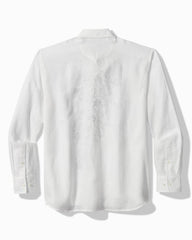 Big &amp; Tall Tide the Knot Long-Sleeve Linen Shirt - White