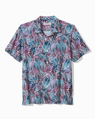 Big &amp; Tall Bahama Coast Palm Mirage IslandZone Camp Shirt - Belle Blue