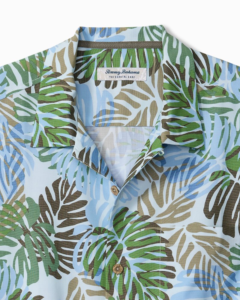 Big &amp; Tall Coastal Ease Jade Jungle IslandZone Camp Shirt - Solitude