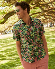 Big &amp; Tall Bahama Coast Colorful Oasis IslandZone Shirt - Watermelon