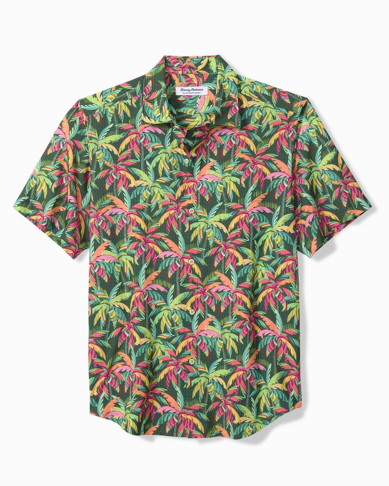 Big &amp; Tall Bahama Coast Colorful Oasis IslandZone Shirt - Watermelon