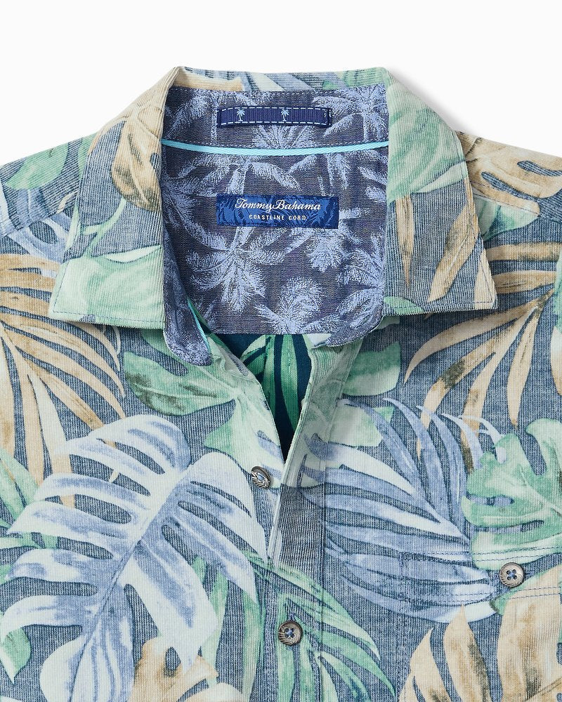 Big &amp; Tall Coastline Cord Jungle Fade Shirt - Sterling Blue