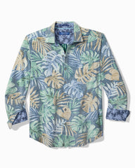 Big &amp; Tall Coastline Cord Jungle Fade Shirt - Sterling Blue