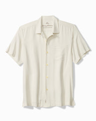 Big &amp; Tall Harbor Luxe Silk Camp Shirt - Continental