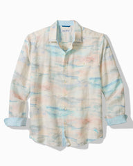 Big &amp; Tall Desert Sky Linen Long-Sleeve Shirt - Bellini