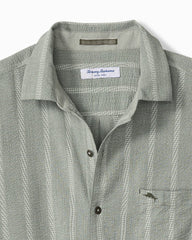 Big &amp; Tall Nova Wave Cotton-Blend Short-Sleeve Shirt - Palm Moss