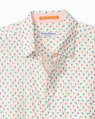 Big &amp; Tall Nova Wave Flock It to You Cotton-Blend Shirt - White
