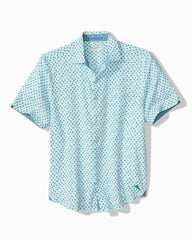 Big &amp; Tall Nova Wave Flock It to You Cotton-Blend Shirt - Scandia Blue