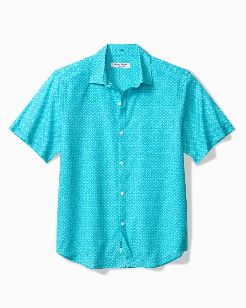 Big &amp; Tall Bahama Coast Teeny Martini IslandZone Shirt - Light Island Breeze