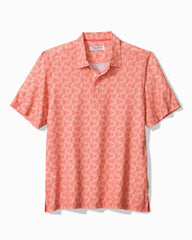 Big &amp; Tall Bahama Coast Wild Waves IslandZone Polo - Desert Poppy